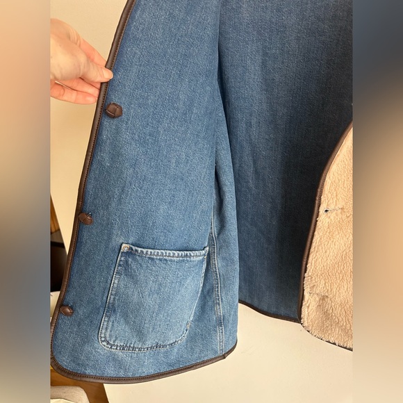 Madewell Reversible Denim & Sherpa Jacket - Picture 7 of 12
